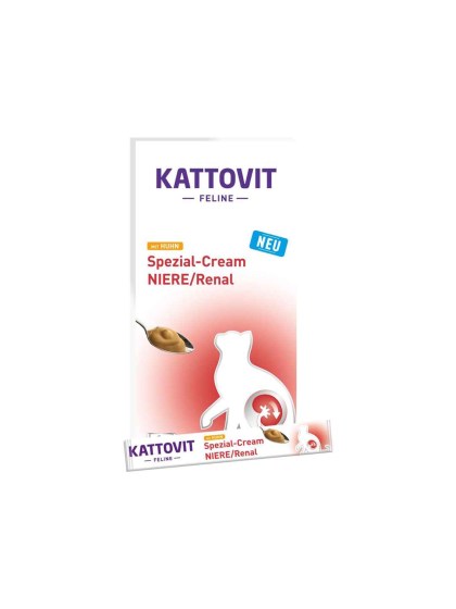 Kattovit Special Cream Niere/Renal Υγρή Τροφή για Ενήλικες Γάτες σε Φακελάκι με Κοτόπουλο 6x15g